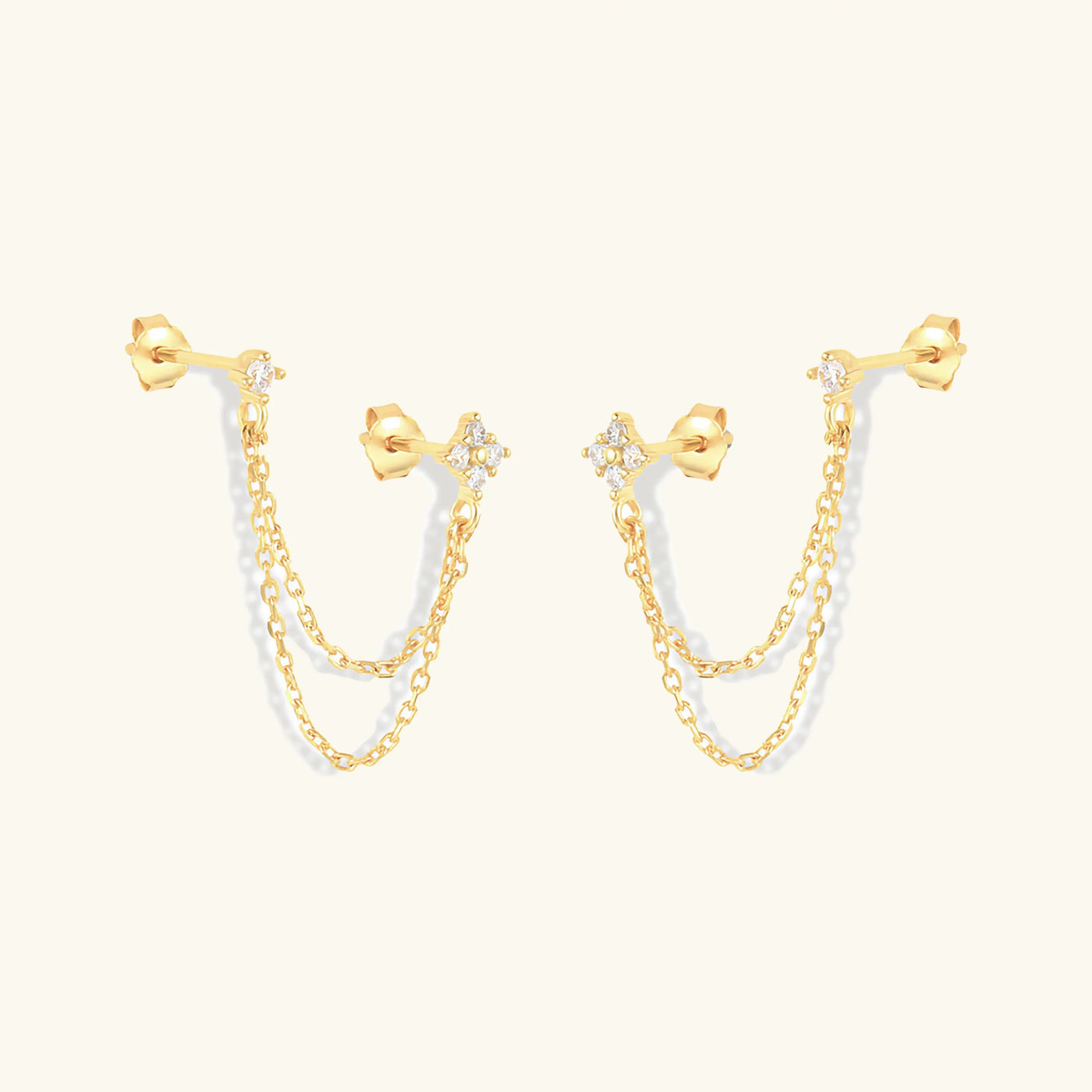 Imogen - Chain Stud Earrings
