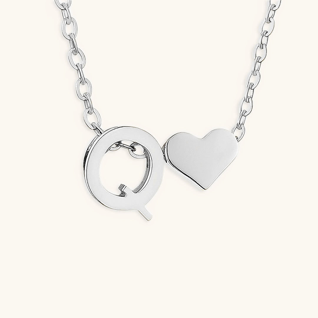 Mallory - Love Initial Letter Necklace