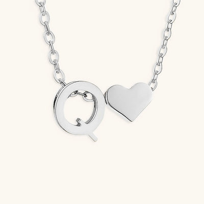 Mallory - Love Initial Letter Necklace