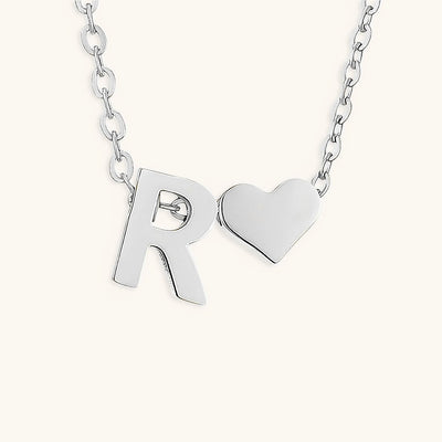 Mallory - Love Initial Letter Necklace