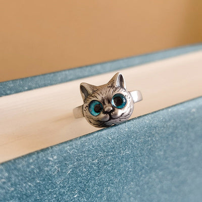 Ozzy - Blue Eye Cat Ring