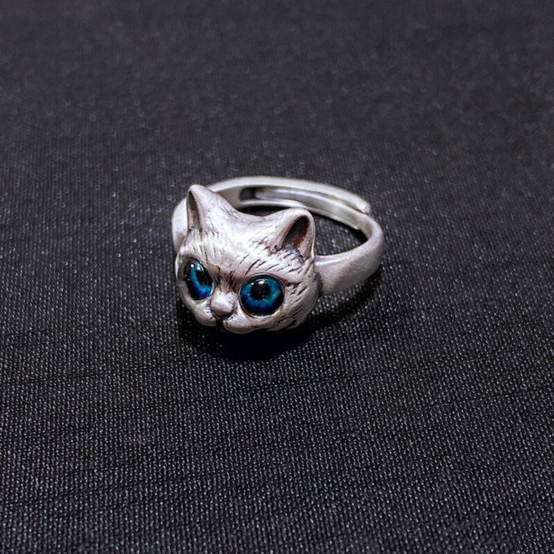Ozzy - Blue Eye Cat Ring