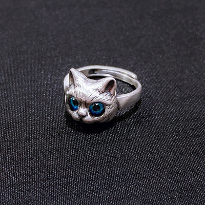 Ozzy - Blue Eye Cat Ring