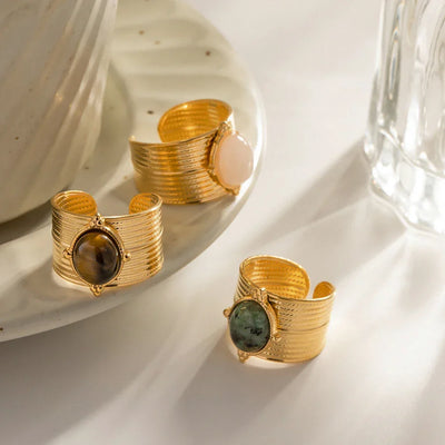 Paisley - Pearl Gold Ring