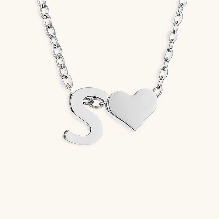 Mallory - Love Initial Letter Necklace