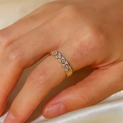 Nell - Gold Patterned Ring