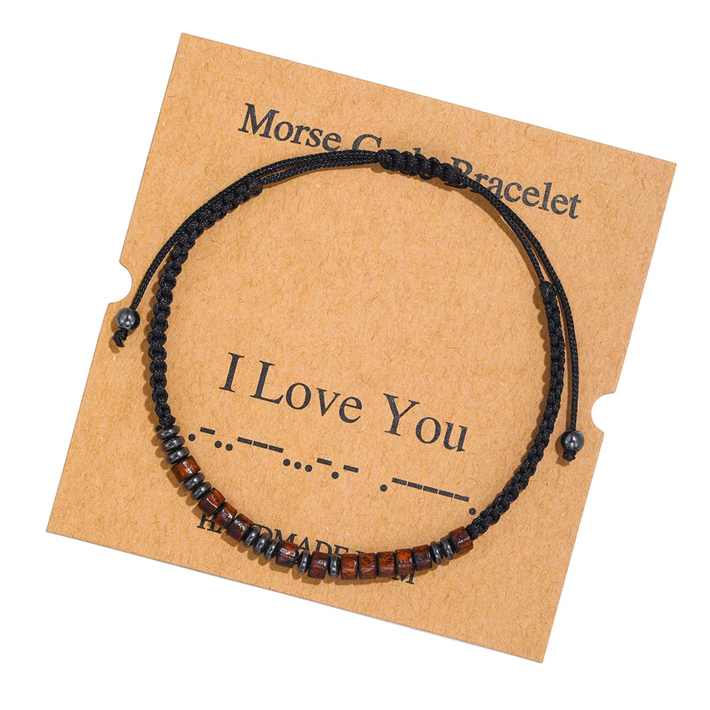 Jamie - Morse Code Adjustable Bracelets