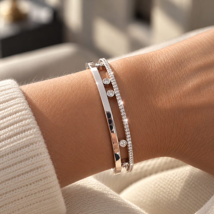 Elara Floating Stones Bracelet