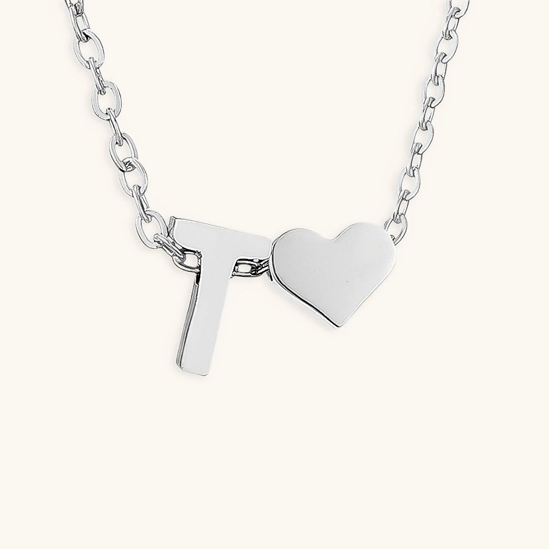 Mallory - Love Initial Letter Necklace