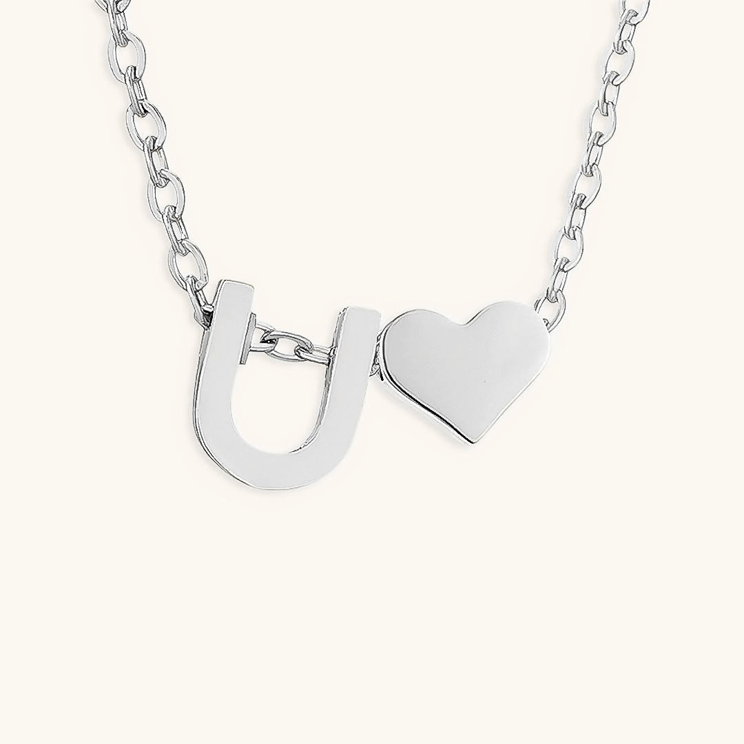 Mallory - Love Initial Letter Necklace