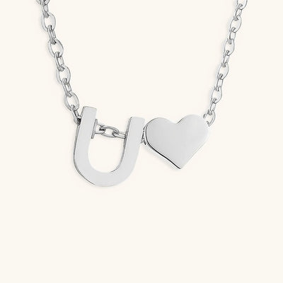 Mallory - Love Initial Letter Necklace