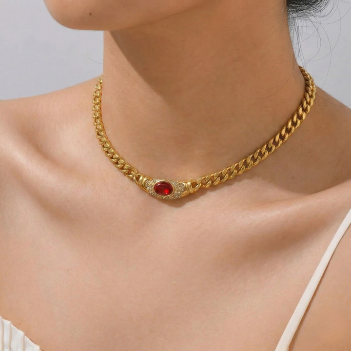 Jasmine - Vintage Gemstone Necklace