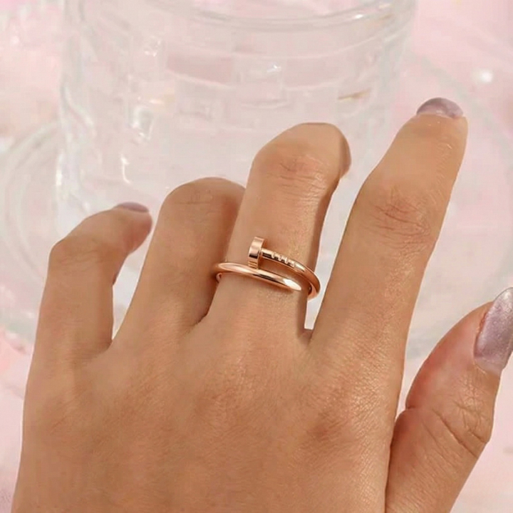 Snowlier - Nail Ring Rose Gold