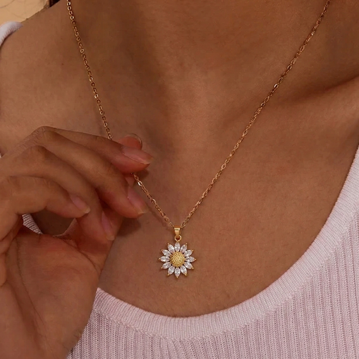 Roselle - Iconic Dainty Sunflower Necklace