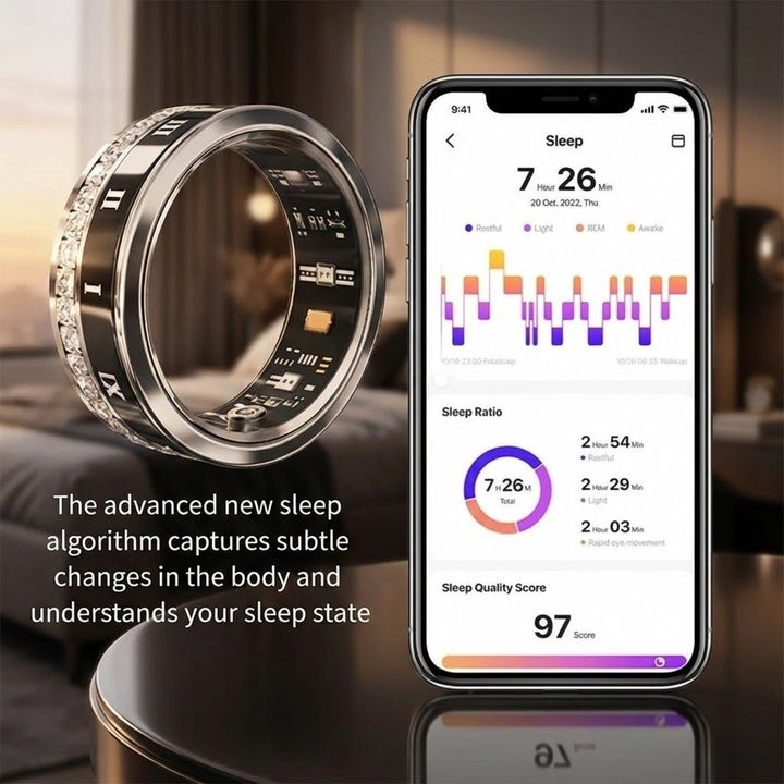 Roman Dial Smart Health Ring