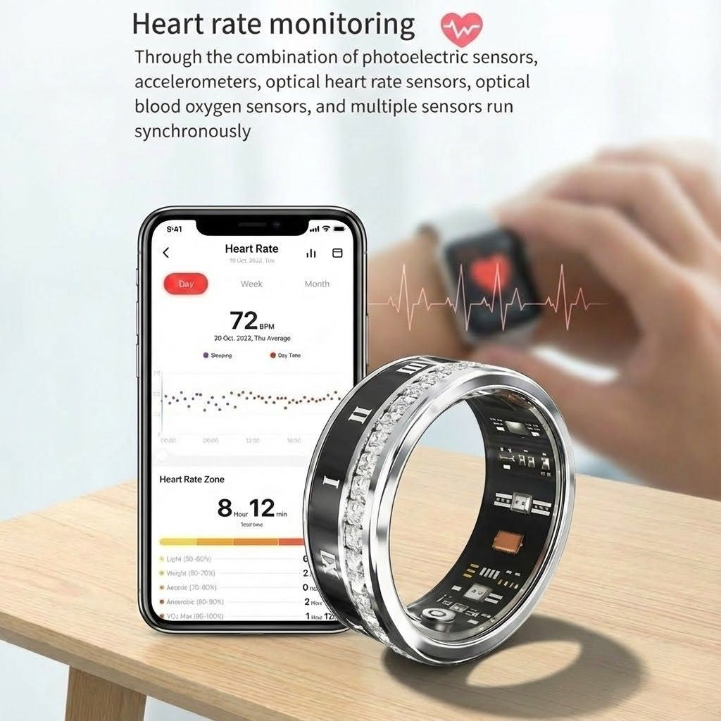 Roman Dial Smart Health Ring