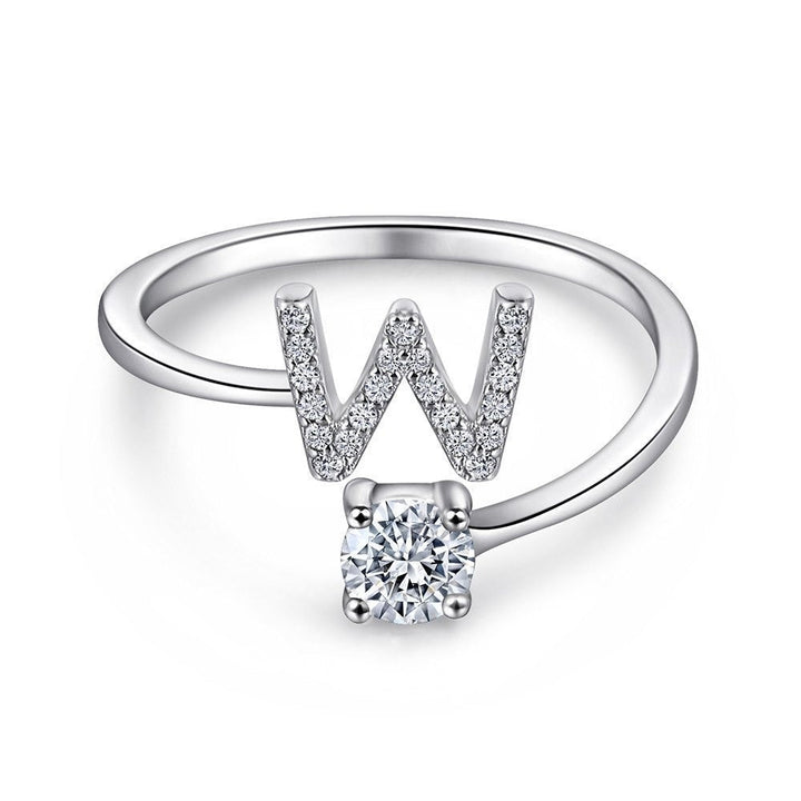 Personalized Initial Sterling Silver Ring