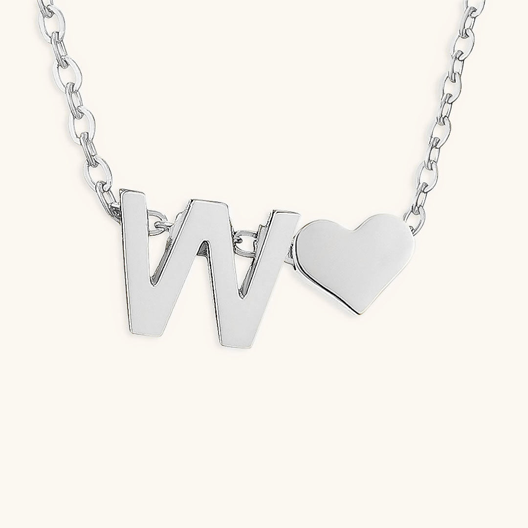 Mallory - Love Initial Letter Necklace