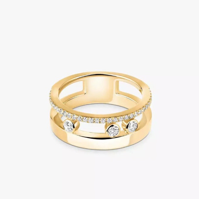 Elara Floating Stones Ring