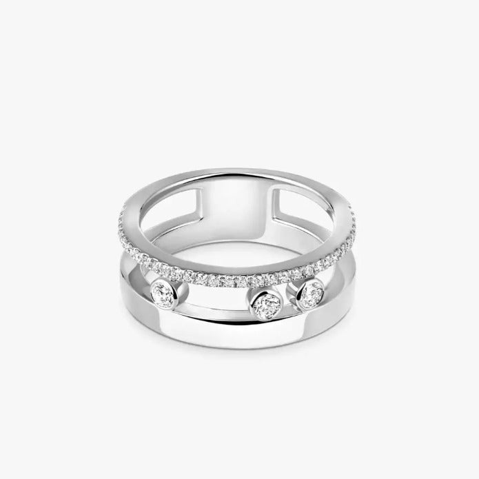 Elara Floating Stones Ring