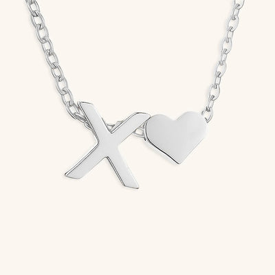 Mallory - Love Initial Letter Necklace