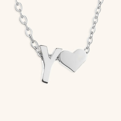 Mallory - Love Initial Letter Necklace