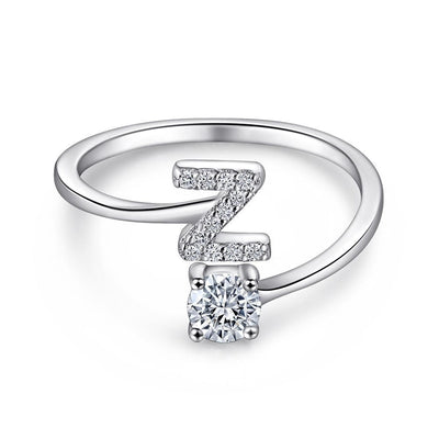 Personalized Initial Sterling Silver Ring