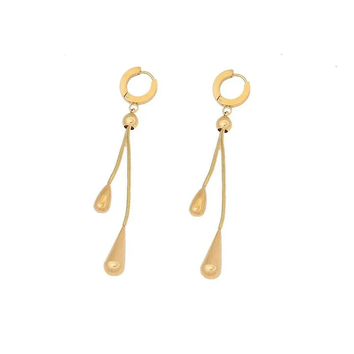 Ismara - Adjustable Pull Droplet Necklace &amp; Earrings