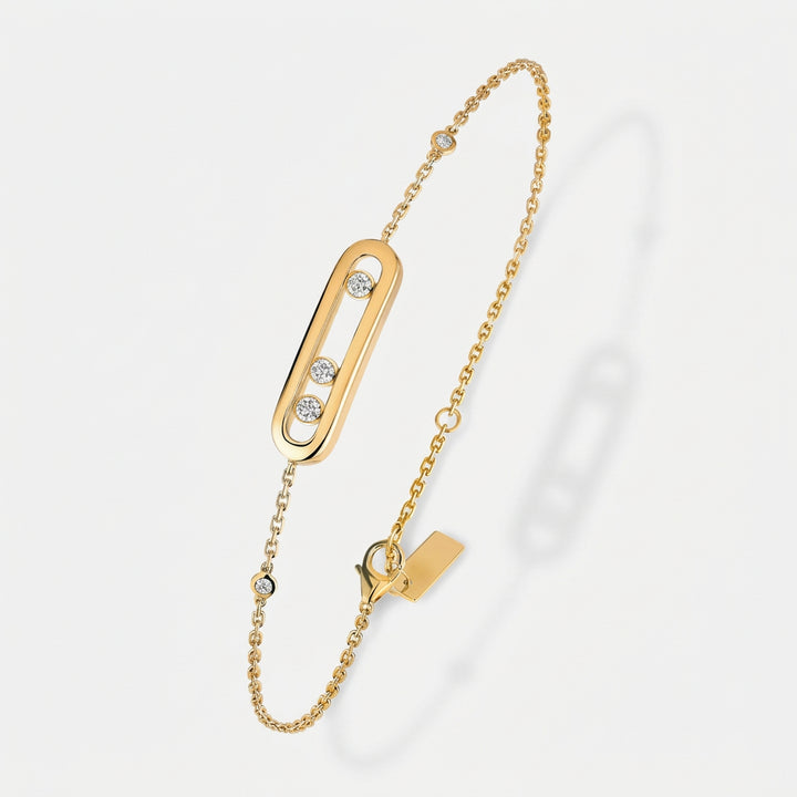Elara Floating Stones Chain Bracelet