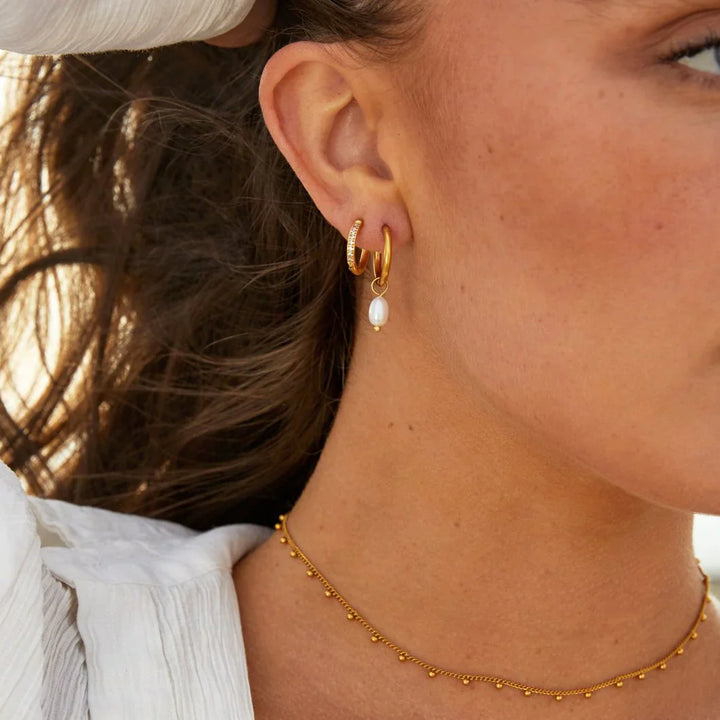 Kaitlyn - Eternity Hoop Earrings