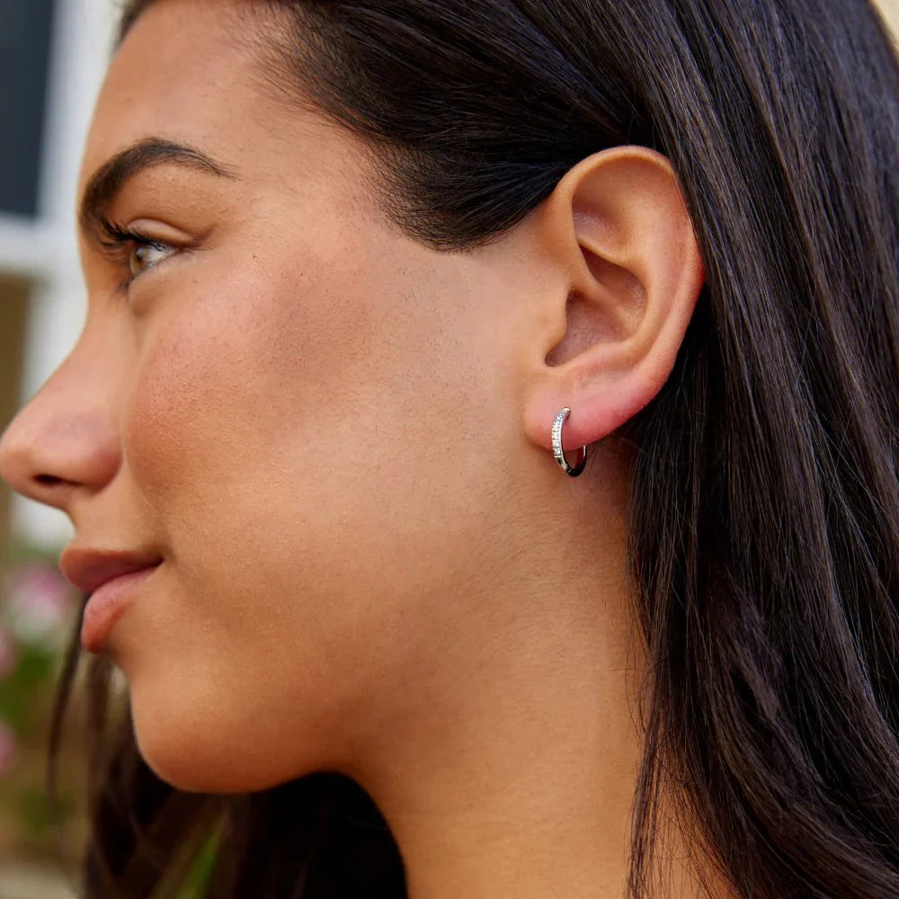 Kaitlyn - Eternity Hoop Earrings