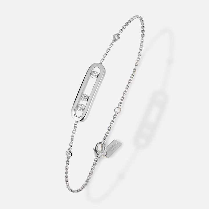 Elara Floating Stones Chain Bracelet