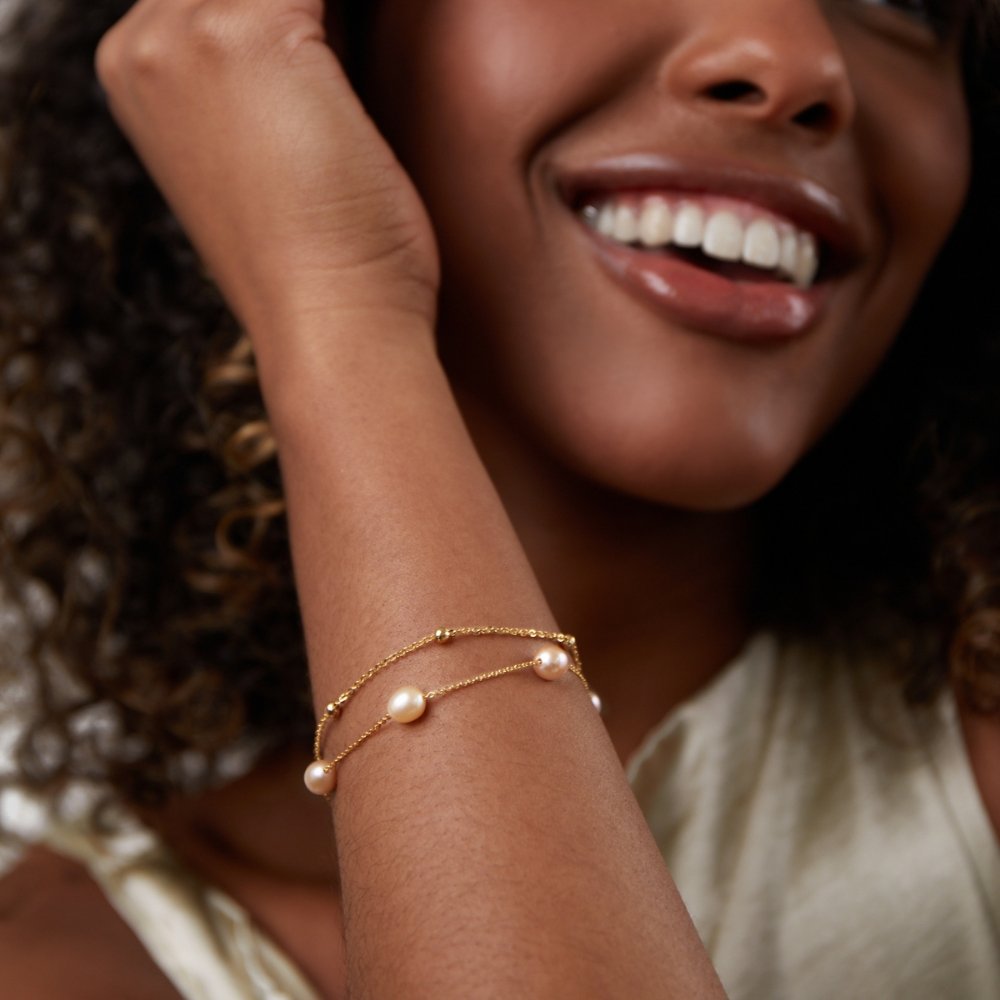 Tamsin - Pearl Chain Bracelet