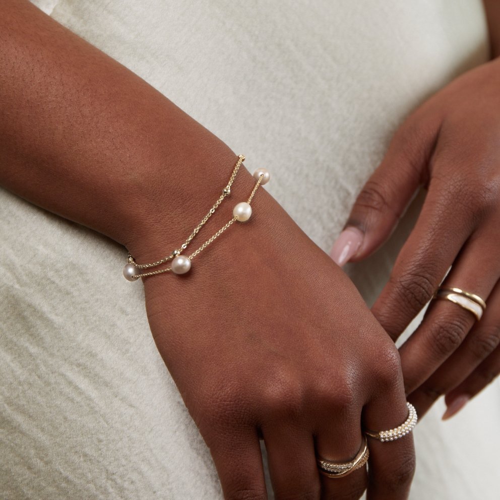 Tamsin - Pearl Chain Bracelet