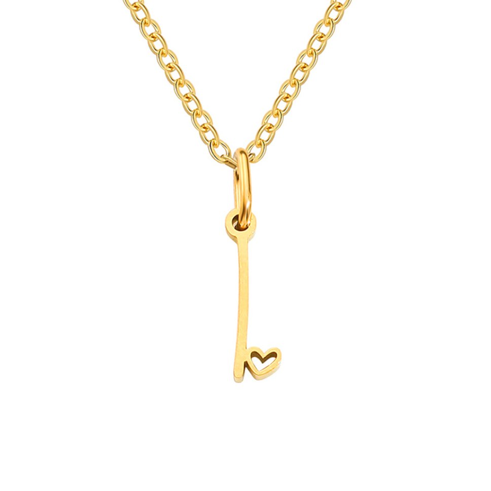 Skyla - Letter Heart Necklace