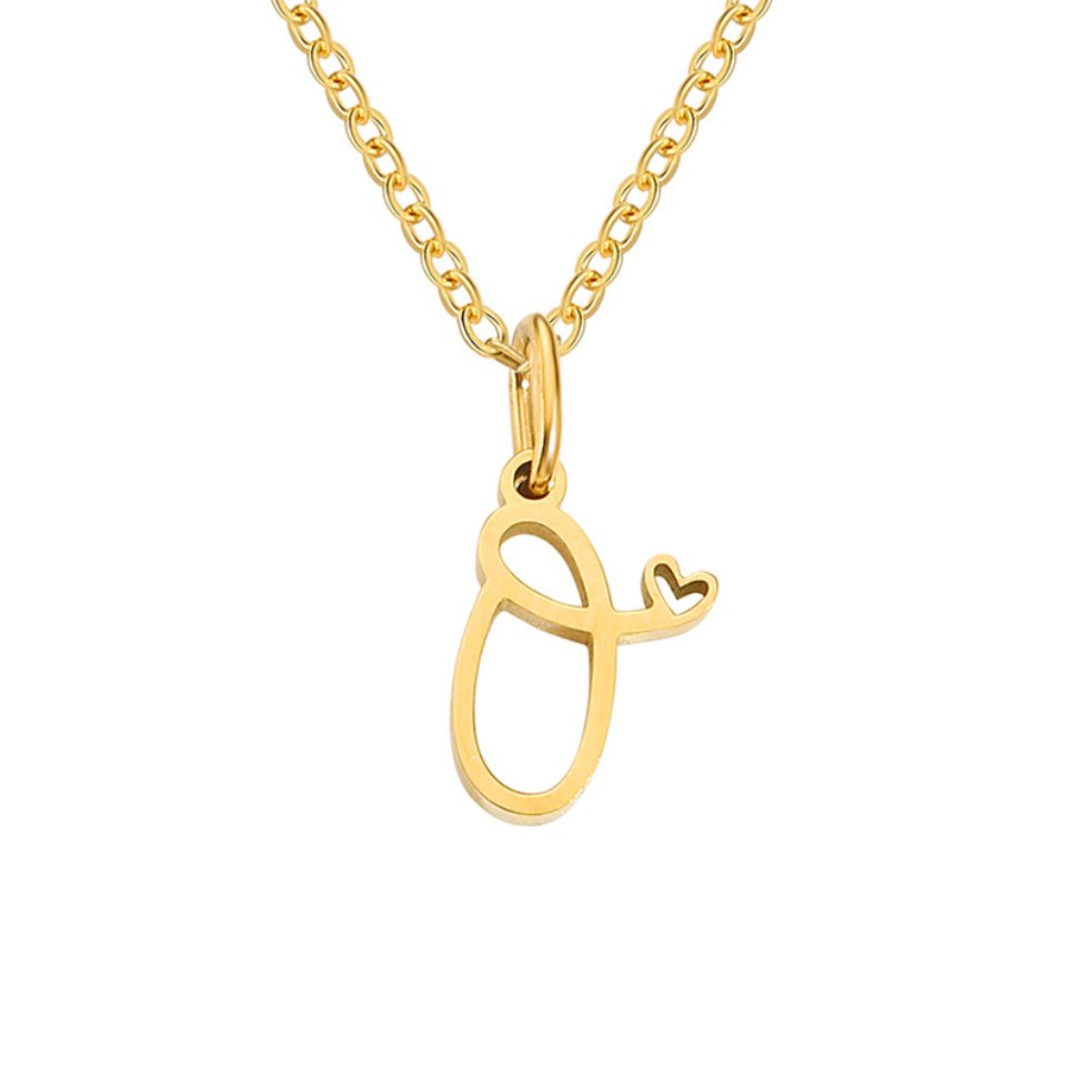 Skyla - Letter Heart Necklace