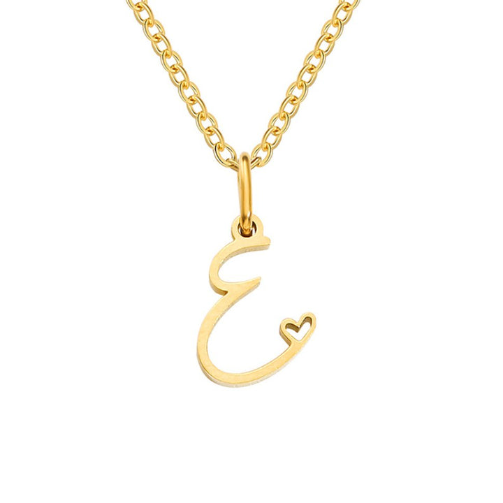 Skyla - Letter Heart Necklace