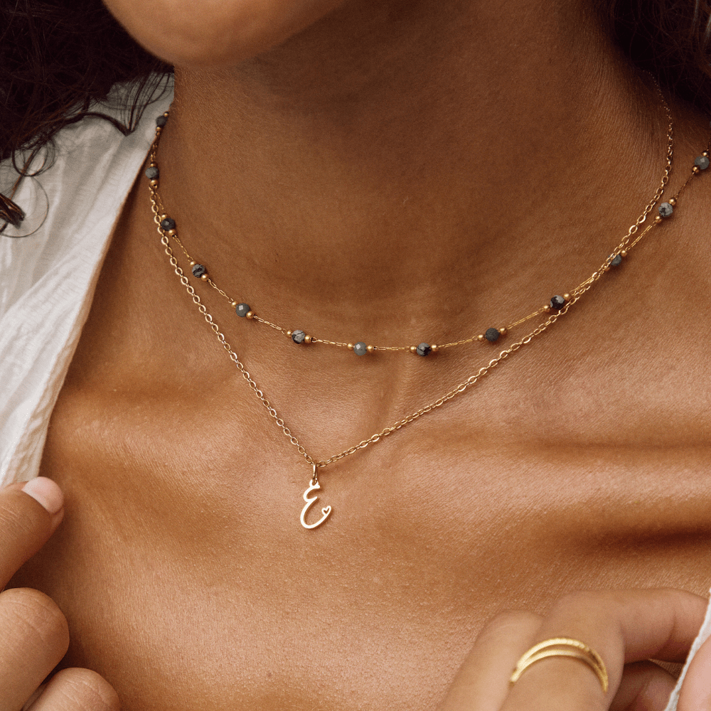 Skyla - Letter Heart Necklace