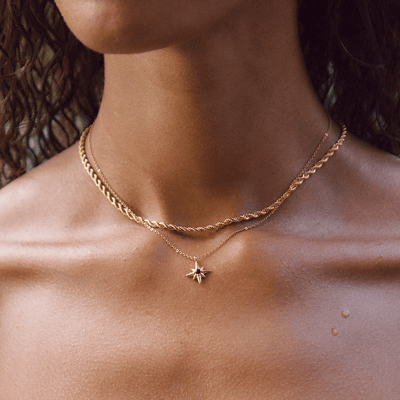 Sylvia - Star Emerald Crystal Necklace