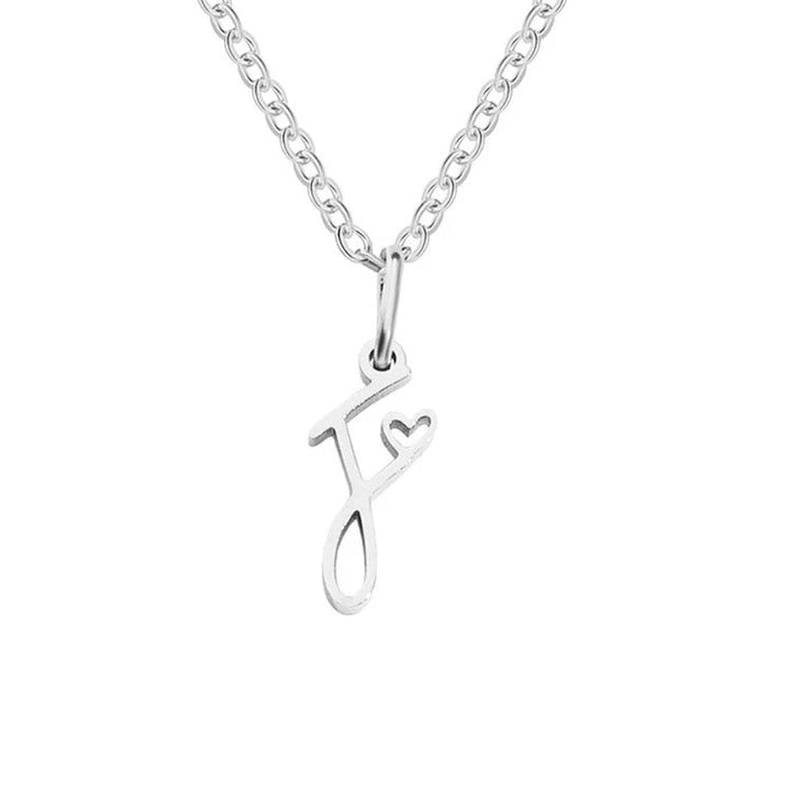 Skyla - Letter Heart Necklace