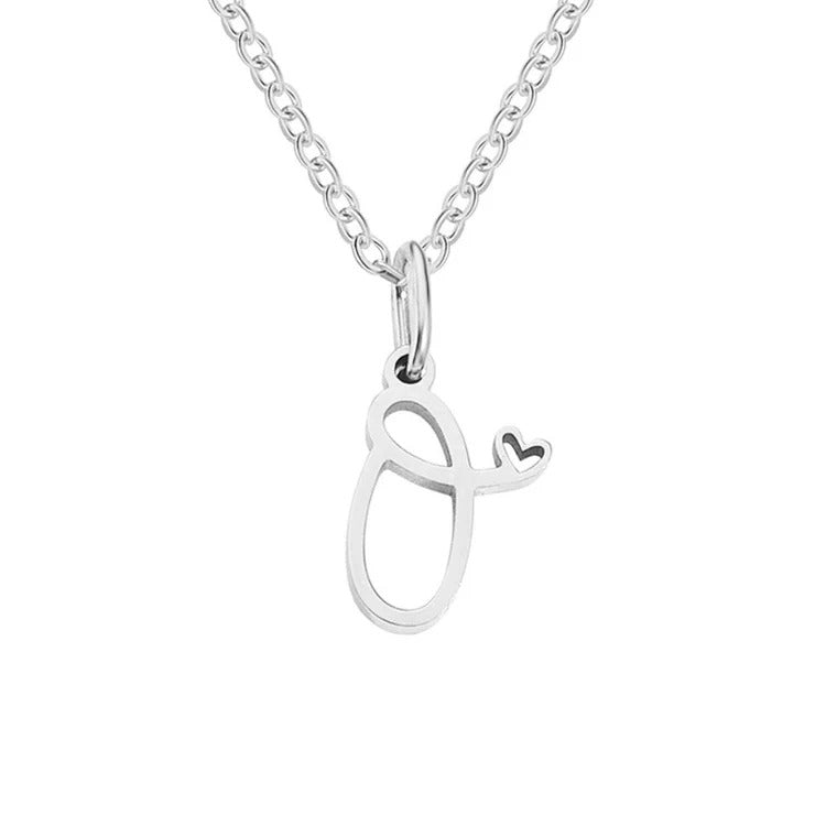 Skyla - Letter Heart Necklace