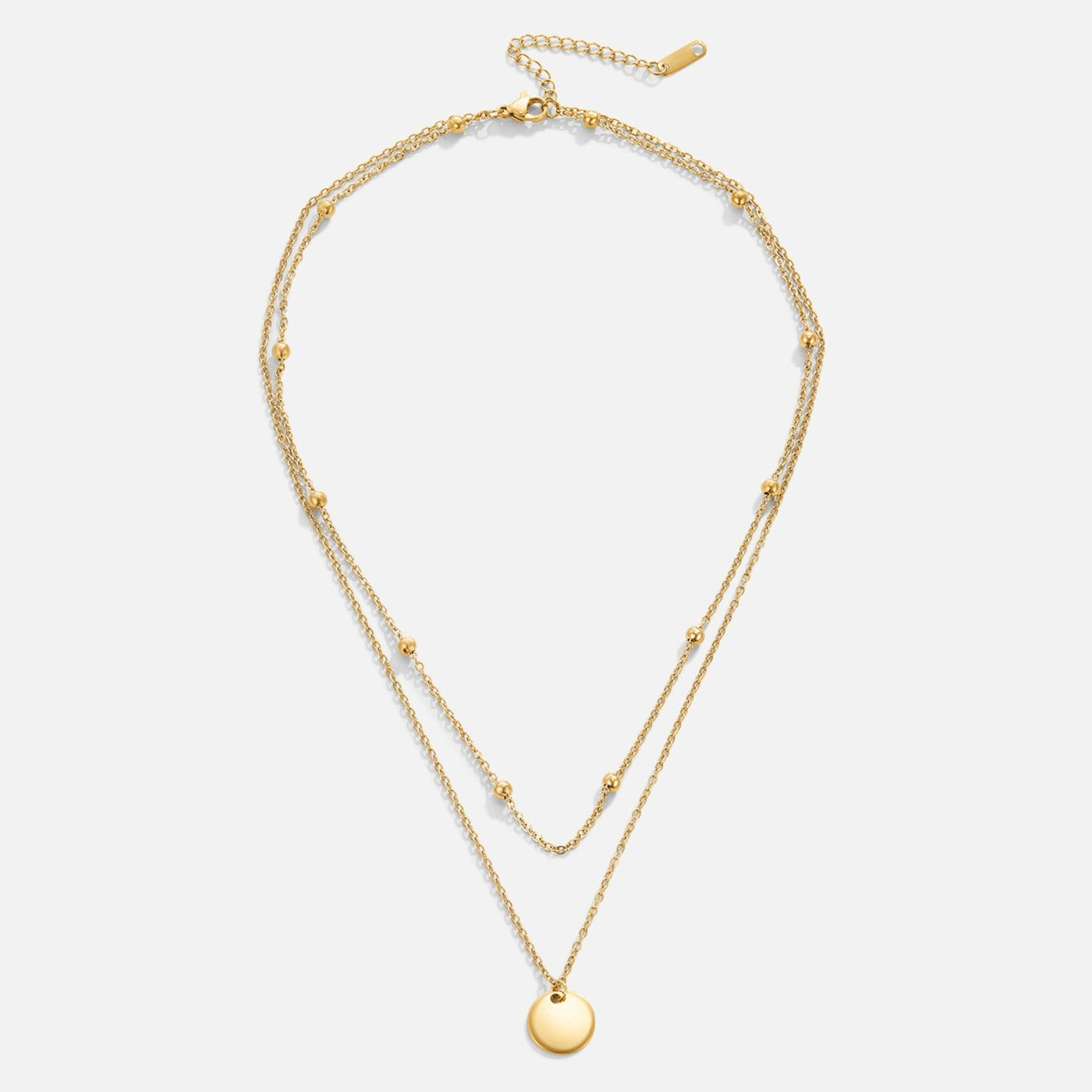 Lily - Layered Disc Necklace Gold