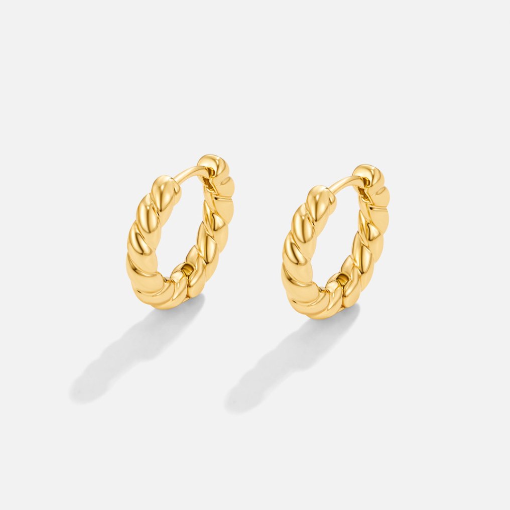 Madeline - Gold Twist Earrings