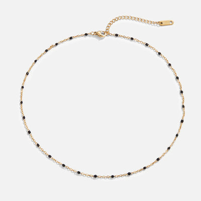 Noa - Black Bead Necklace