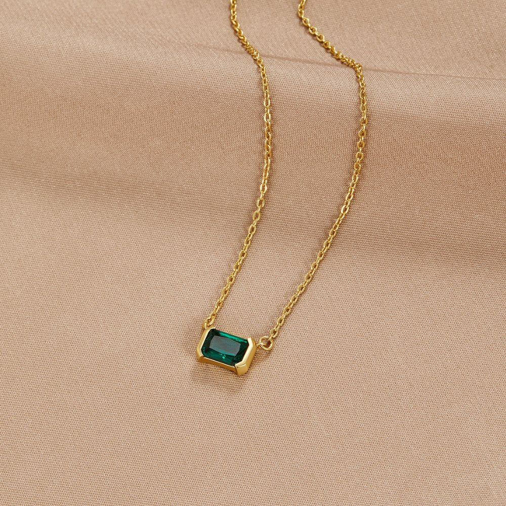 Sarai - Green Emerald Necklace
