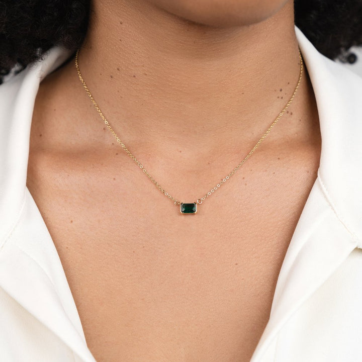 Sarai - Green Emerald Necklace