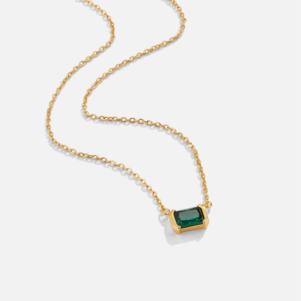 Sarai - Green Emerald Necklace