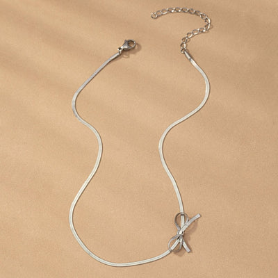 Marvella - Dainty Bow Necklace