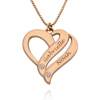 Leila - Hearts Forever Name Necklace