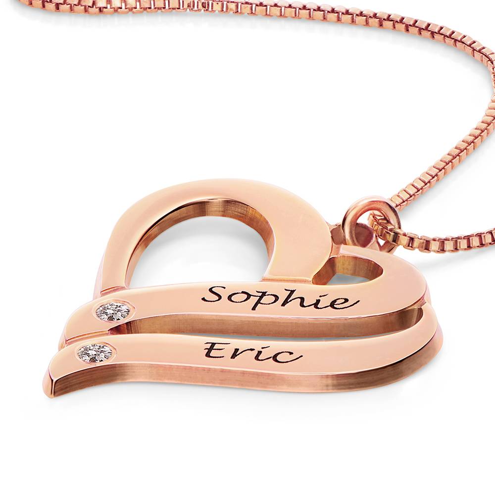 Leila - Hearts Forever Name Necklace